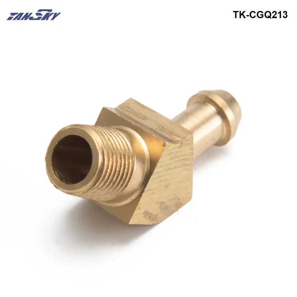 Латунь Boost Hose Barb к мужской резьбе 45 градусов угловой фитинг для Garrett T2 T3 Turbo 1/8