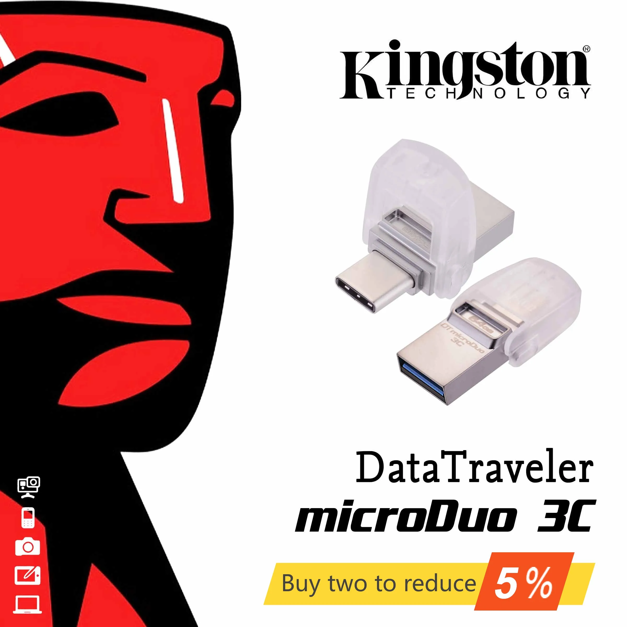 Оригинальный Kingston USB флэш накопитель 64 ГБ 32 16 3 1 Флешка 0 ручка карта памяти для ПК