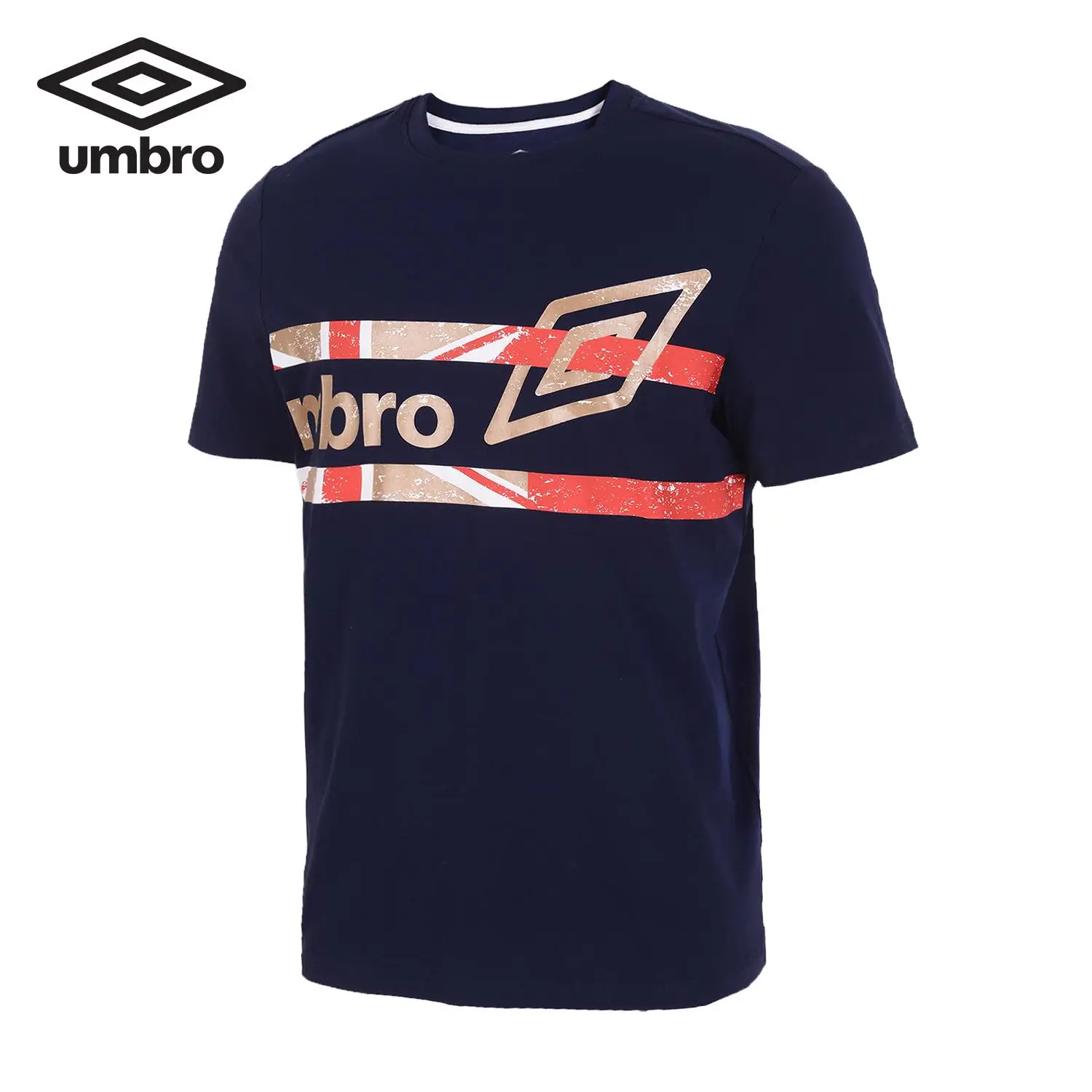 Umbro летняя новая мужская Спортивная Футболка с круглым воротником и коротким рукавом UO192AP2535 - Цвет: UO192AP2535-808