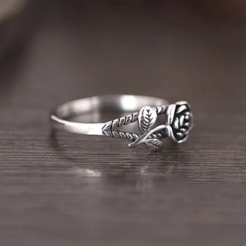 New Fashion Copper Midi Finger Ring Boho Punk Jewelry Vintage Knuckle Rings for Women Wedding Bands Retro 3D Rose | Украшения и