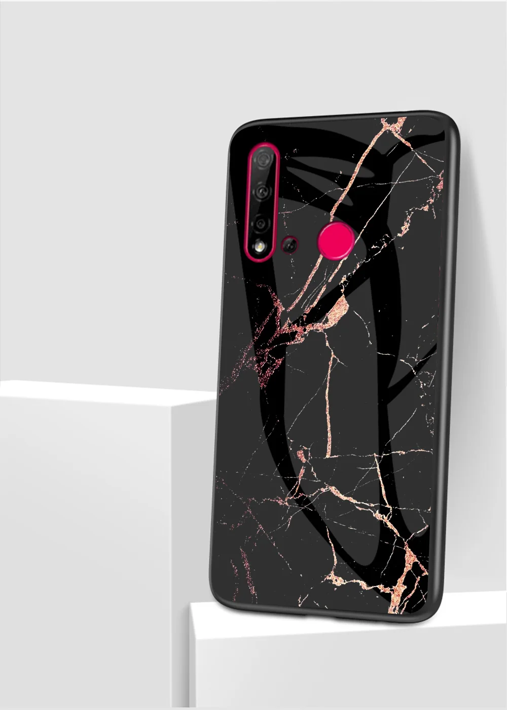 Модный чехол из закаленного стекла для huawei P20 Lite, мягкий силиконовый защитный чехол для телефона P20 Lite