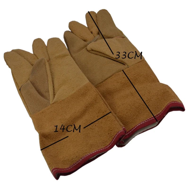 Бесплатные желтые сварочные перчатки Регулируемая сменная батарея быстрая