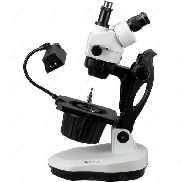 Драгоценный камень AmScope поставки 3.5X 90X Профессиональный драгоценный зум стерео