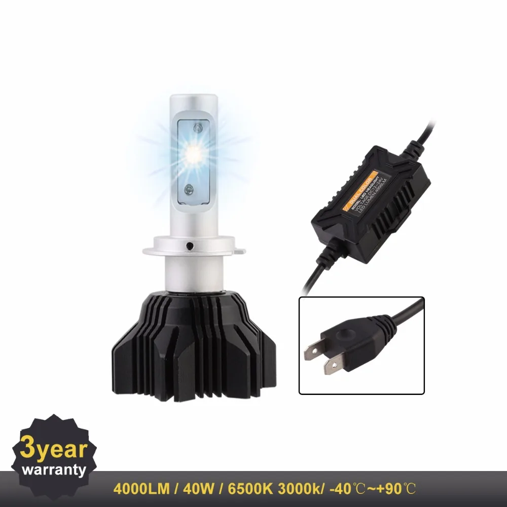 2 шт. Автомобильные светодиодные лампы H7 H4 H11 HB4 HB3 9005 9006 40 Вт лм|h4 led headlight|headlight for carled
