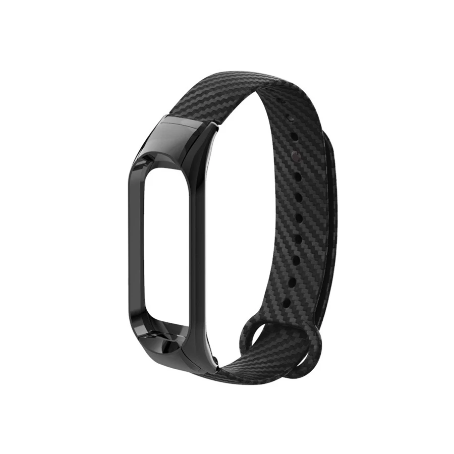 Углеродное волокно для Mi Band 3 ремешок Xiaomi цветной силиконовый Браслет 2 умные