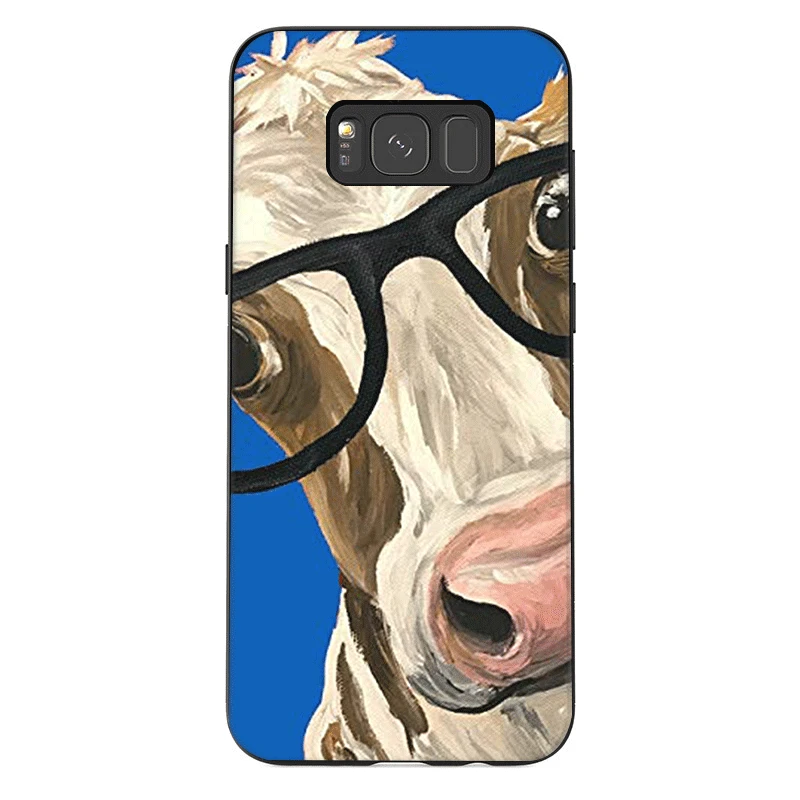 Милый силиконовый чехол для телефона Samsung S6 S7 Edge S8 S9 S10 Plus S10E с изображением