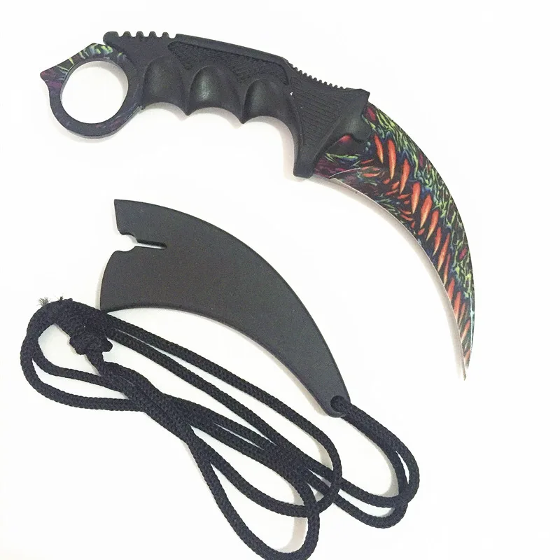 Monster B HS инструменты CSGO Karambit охотничий нож в стиле игры "Counter-Strike" выживания тактический коготь нож Карманный Самообороны обидный кемпинг инструмент - Цвет: Monster B