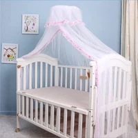 coxeer children mosquito net romantic purfle breathable baby hung dome bed canopy netting for baby children toddler moustiquaire