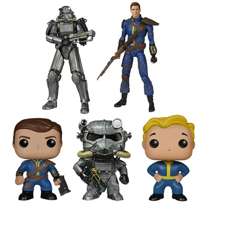 Новая игрушка! Fallout 4 экшн-игрушки Power Armor and LONE Wander Фигурки игрушки подарки