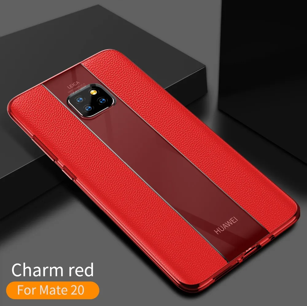 Для huawei mate 20 Pro Чехол для телефона роскошный дизайн Porsche кожаный мягкий, силиконовый, из ТПУ чехол для huawei mate 20 Pro
