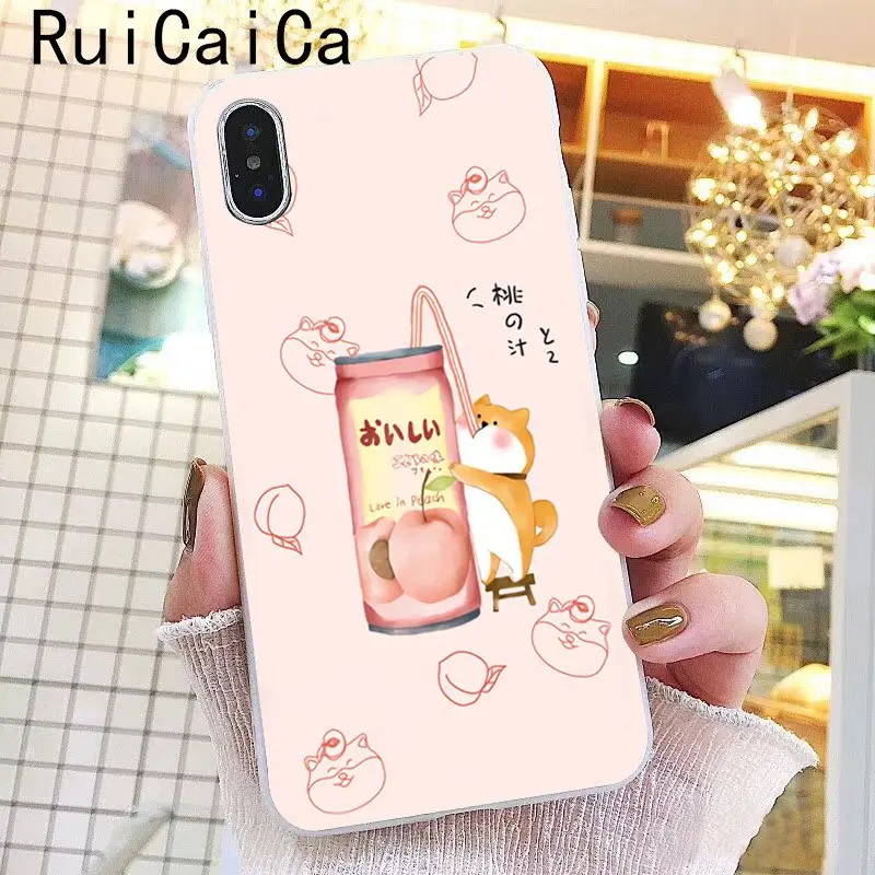 A3 Ruicaica Модный милый мультфильм Шиба ину собака на заказ фото мягкий чехол для телефона для iPhone 8 7 6 6S Plus 5 5S SE XR X XS MAX 10 чехол - Цвет: A3
