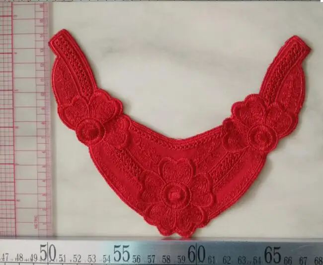 14 шт. маленькая вышитая аппликация из цветочной ткани Venise отделка кружевного