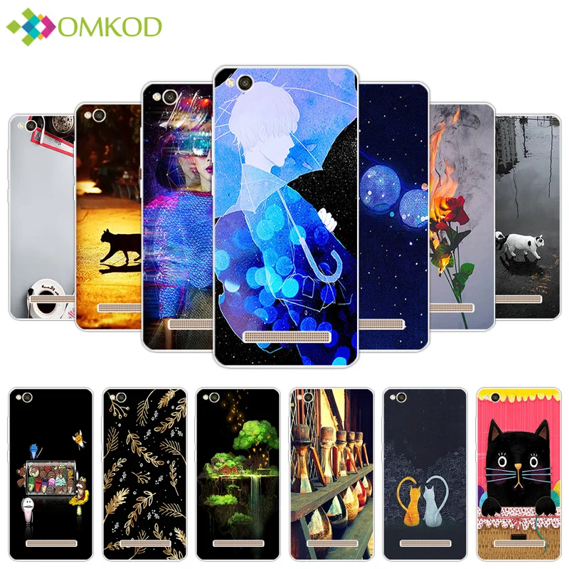 Для Xiaomi Redmi 4A прозрачные ТПУ Роскошные силиконовые чехлы для телефонов DIY Redmi4A 5 0