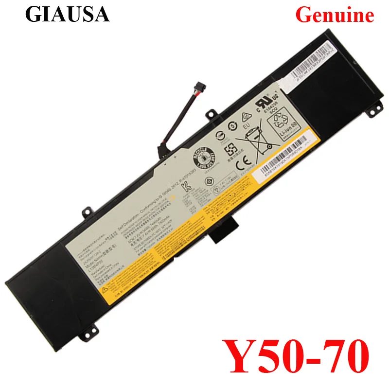 Лучший L13M4P02 L13N4P01 Аккумулятор для ноутбука lenovo Y50-70 аккумулятор(20378) Y50-70(5941845) Y50-70(59421847) L13N4P01