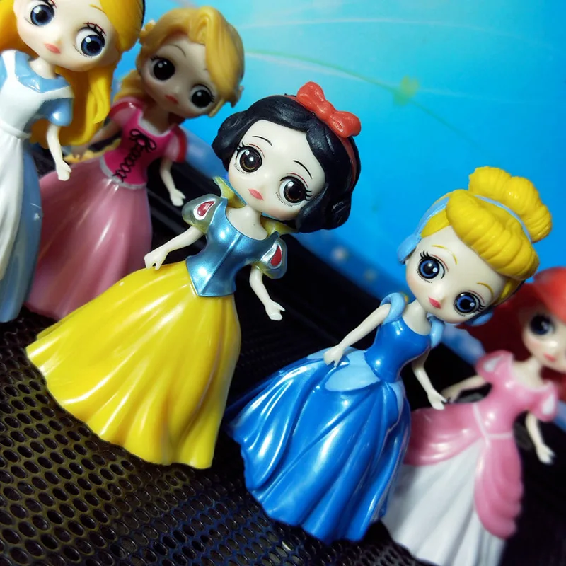 6 шт. disney Замороженные Куклы Эльза Белоснежка Принцесса Русалка изменить серии Одежда Детские игрушки для девочек Подарки для детей