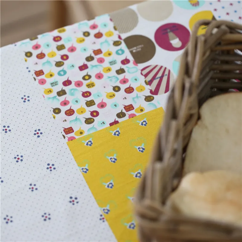 Белая скатерть из хлопка с принтом в национальном и американском стиле