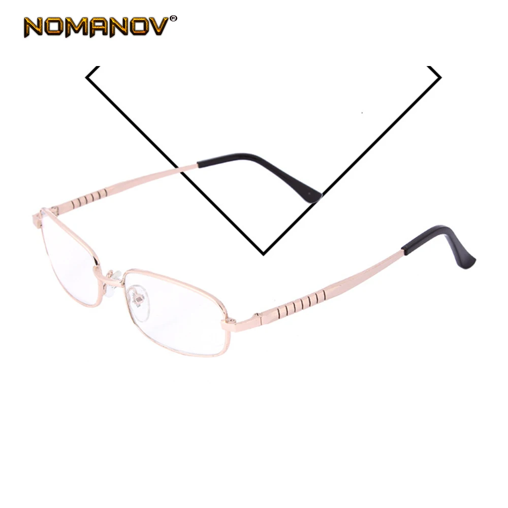 Очки для чтения с полным ободком из прозрачного продвинутого сплава защитой от