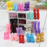 10 pairs assorted colorful sandals crystal high heels shoes for 30cm doll doll accessories clothes dress accessories