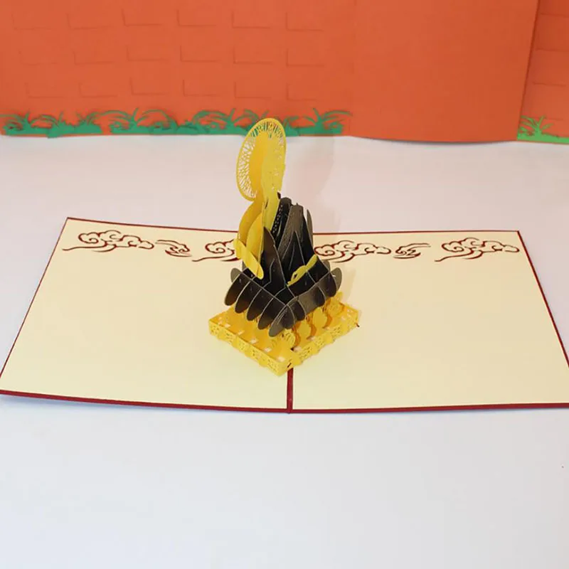 Креативные открытки ручной работы 3D резьба традиционные буддизм Будда Шакьямуни