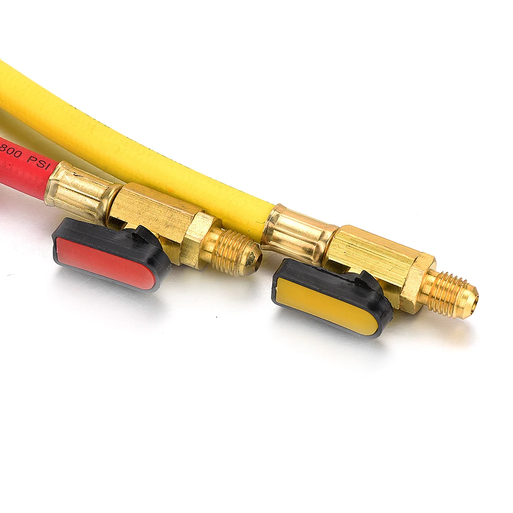 A/C инструмент хладагент R410A заряжаемый шланговый клапан 1/4 дюйма Male SAE до 5/16