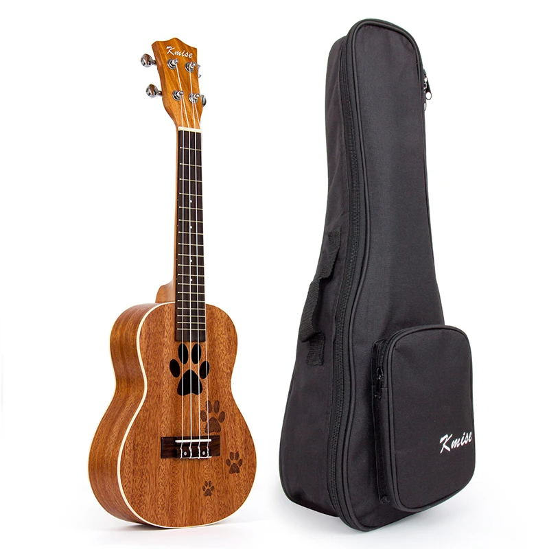 Kmise путешествия Гавайские гитары укулеле тенор тонкий корпус Ukelele комплект zebravwood 26 дюймов 18 Лада Uke 4 струны Гавайские гитары с Gig Bag