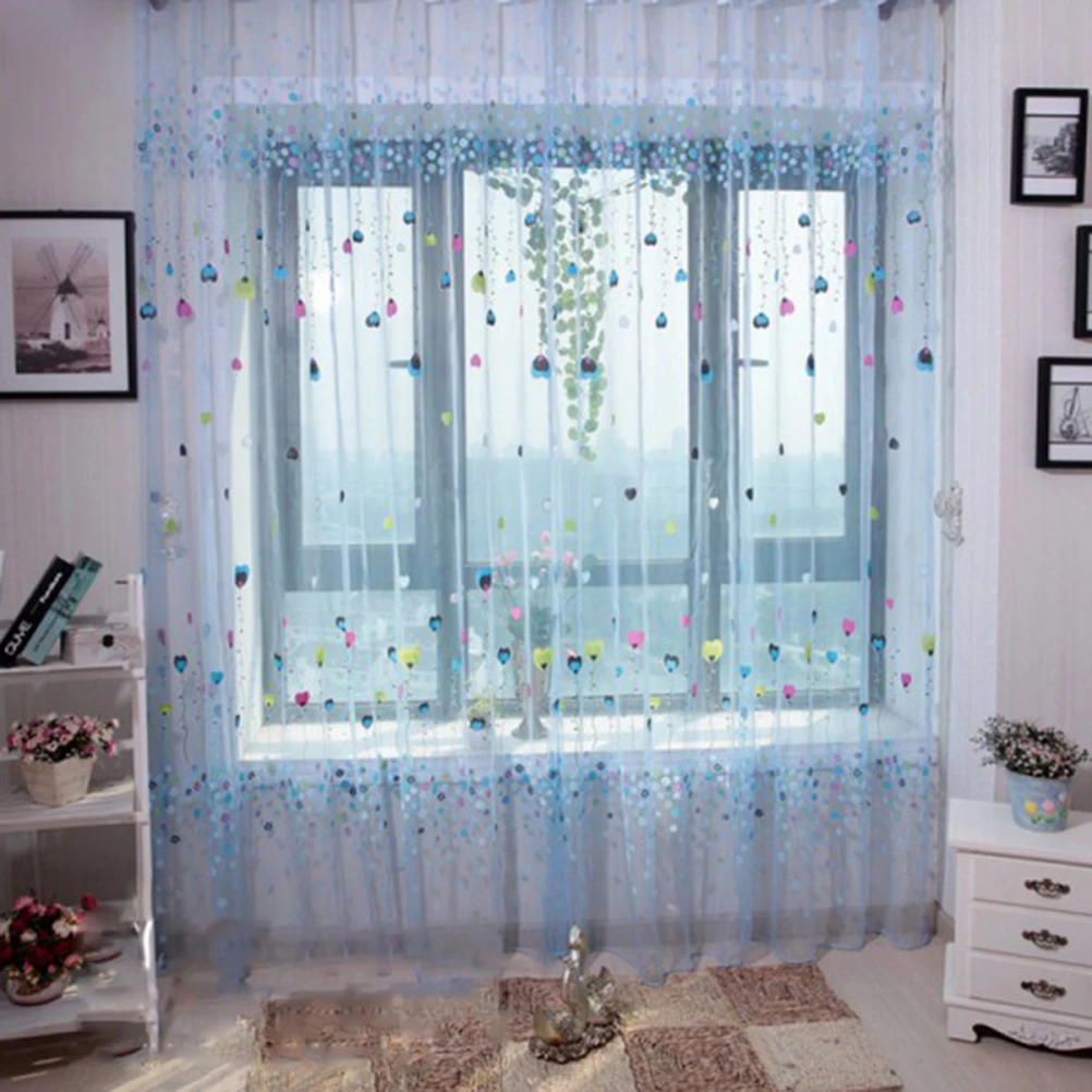 1 шт. Romatic Balloon тюлевые вуалевые занавески на окна и двери драпированные оконные