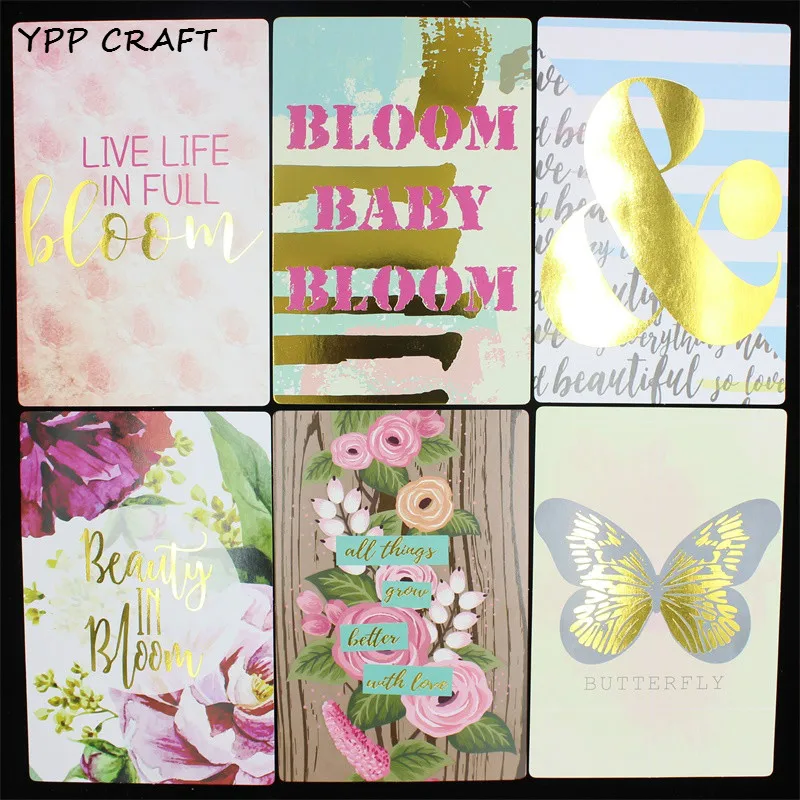 YPP CRAFT Live Life In Full Bloom Cardstock штампы для скрапбукинга DIY проекты/фотоальбом/карточные