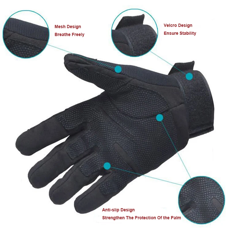 Тактические перчатки военные армейские тренировочные полный палец на открытом