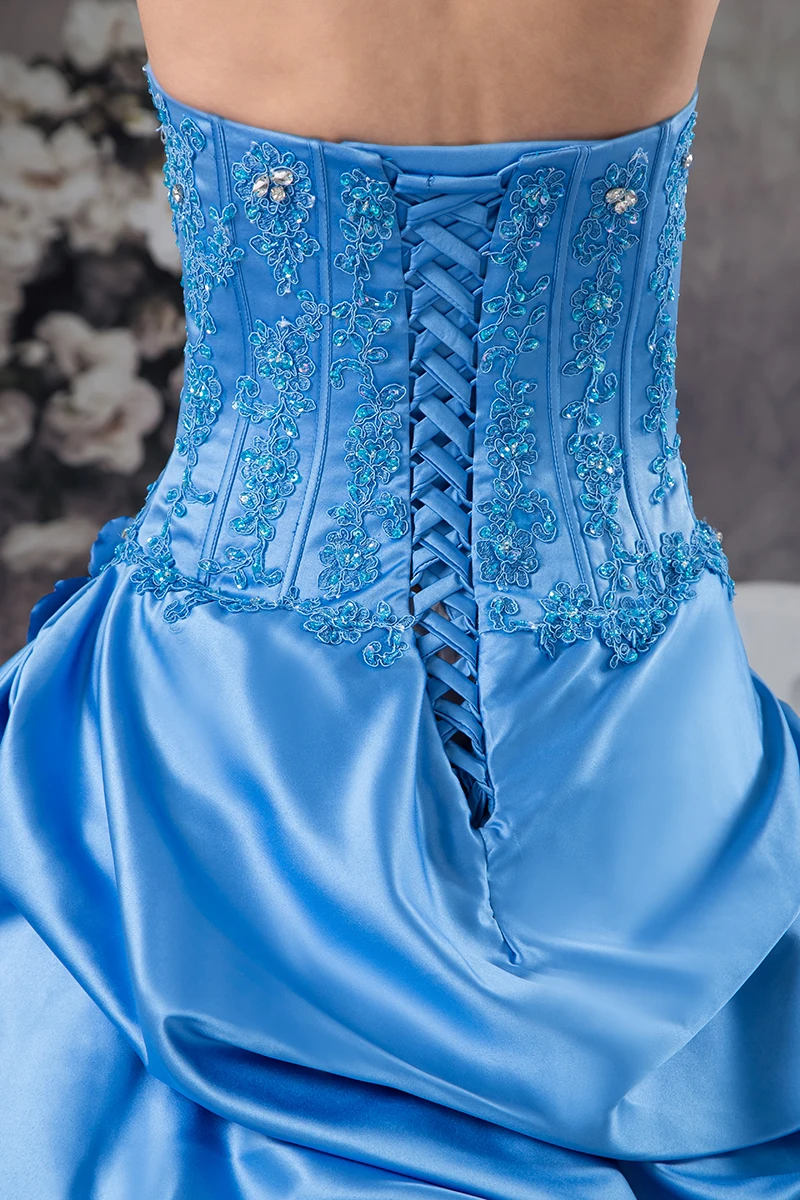 Синие Бальные платья, выпускные платья, платья для особых случаев, Vestidos De 15 Anos Vestido Debutante Q4511
