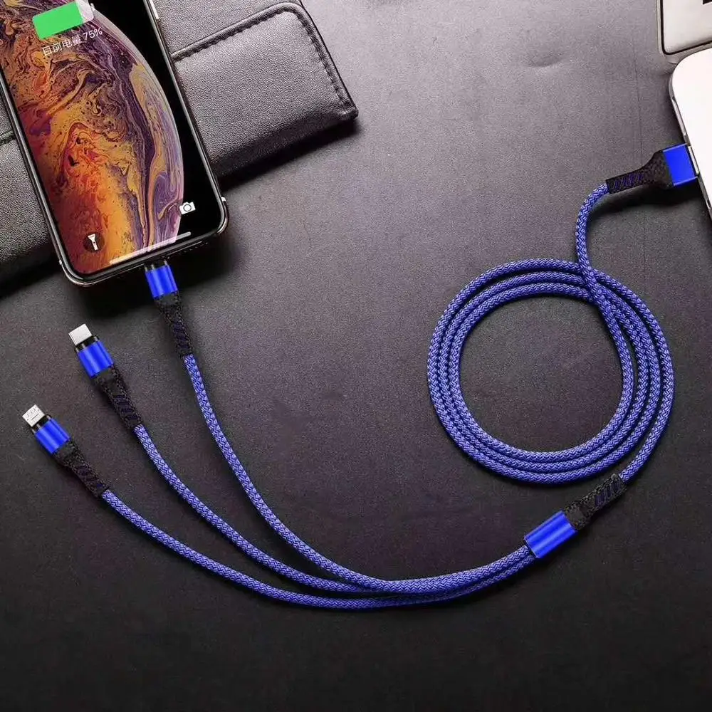 Новинка, быстрая зарядка, USB, 3 в 1, кабель, USB TypeC, мобильный телефон для samsung S9, для xiaomi mi9 redmi, зарядное устройство, Micro USB кабель