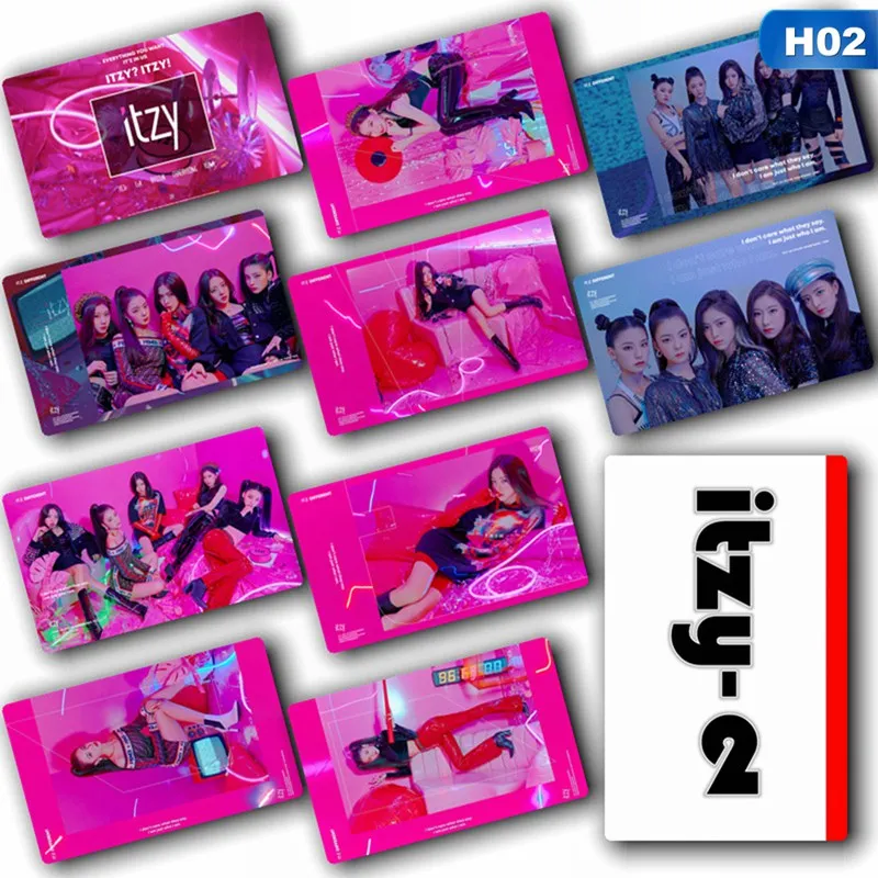 10 шт./компл. KPop ITZY альбом карты стикеры карты с кристаллами стикер s Канцелярский набор