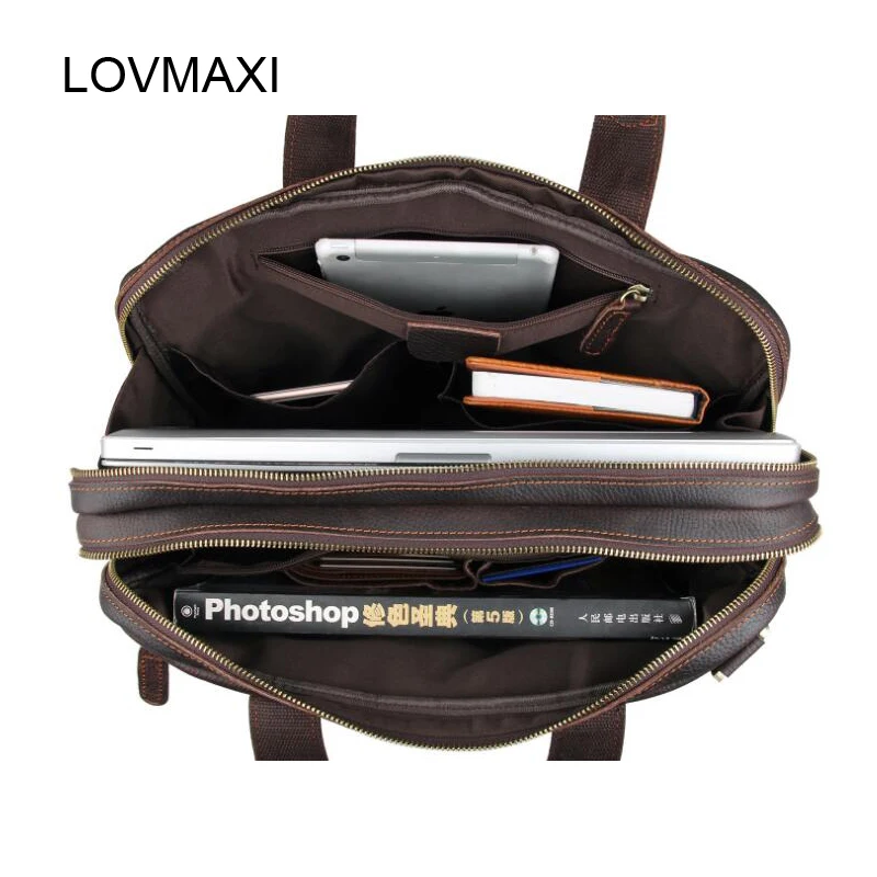 LOVMAXI 2017 новые мужские сумки из натуральной кожи мужской портфель для ноутбука