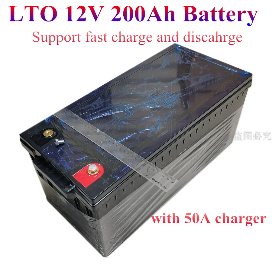 GTK LTO 12 В 200AH литиевый титановый аккумулятор лто для лодки морская солнечная панель автомобиля EV BMS супер быстрая зарядка час+ 50A зарядное устройство