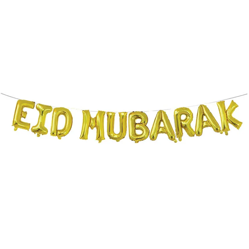 Воздушные шары EID Mubarak из розового золота с надписью золотые фольги для