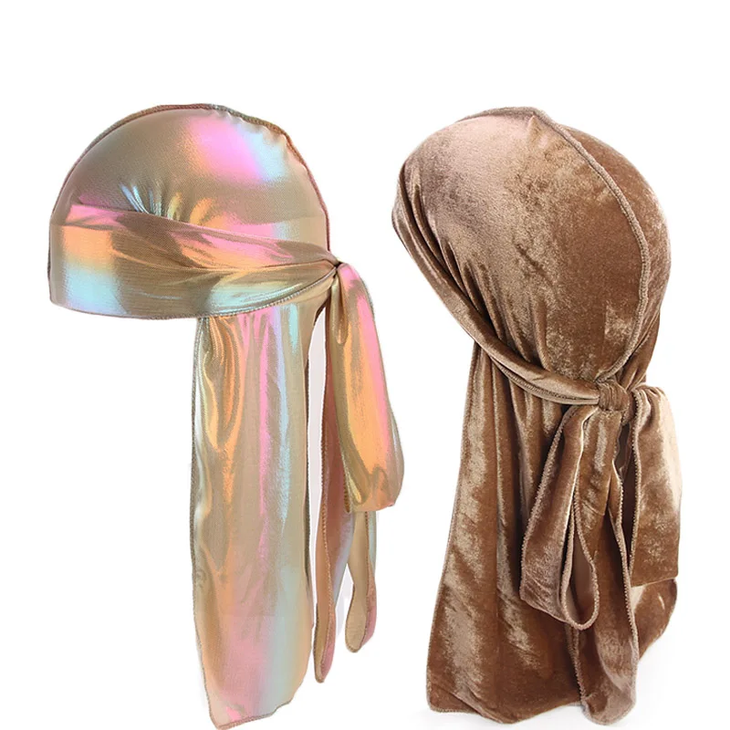 

Бандана Мужская, шелковистая, из бархата и лазерной ткани, комплект из 2 предметов