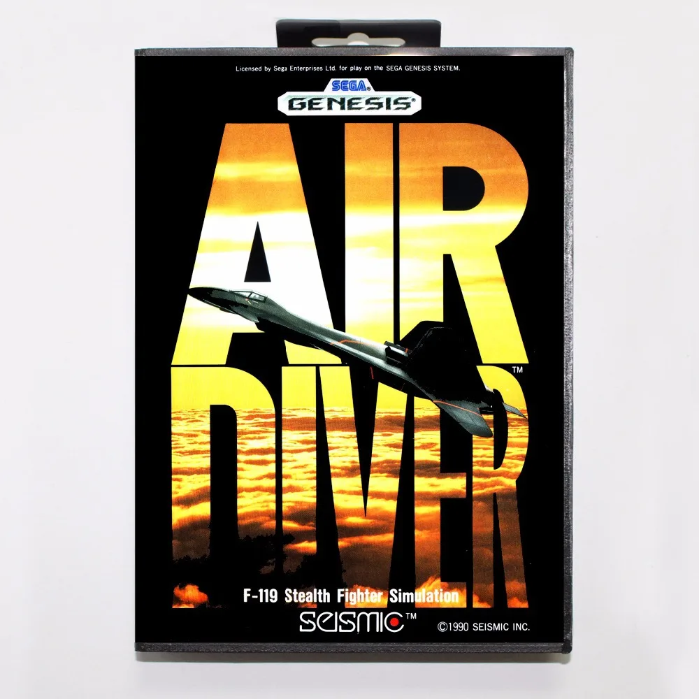 Картридж для игры Air Diver 16 бит игровая карта MD с розничной коробкой Sega Mega Drive Genesis |