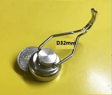Гибкий поворотный сильный Неодимовый магнитный крючок 2 шт. D32mm N52 с вертикальной