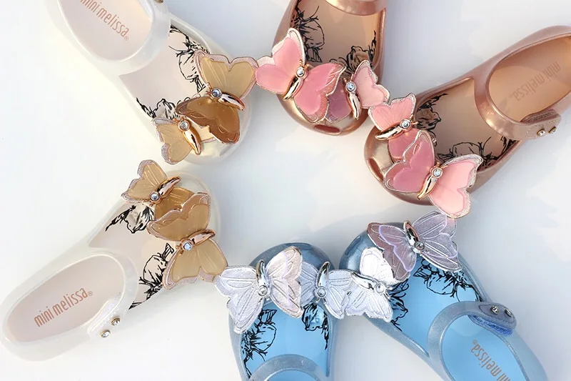 Mini Melissa ultragrl/ новые оригинальные прозрачные сандалии для девочек детские сандалии с бантом детская пляжная обувь Нескользящая обувь для малышей