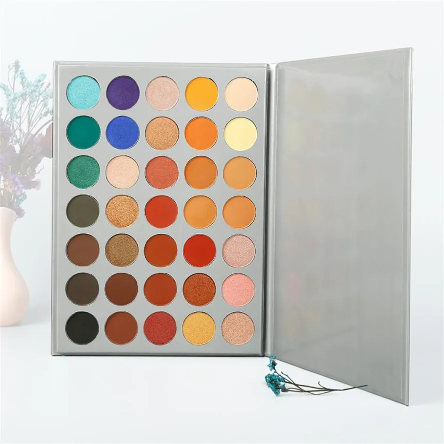 Новый 35 цветов/1 коробка Ренессанс тени для век Косметические мерцающие матовые