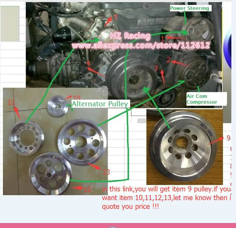 Шкив коленвала для N. i. s. s. a. n Skyline R32 R33 R34 RB25DET RB25DE RB25 шкив коленвала(пункт 9 в шестом на изображении