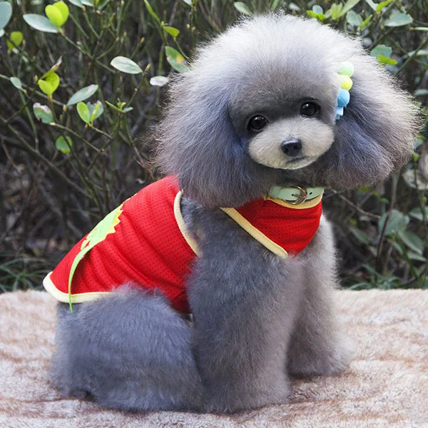 Костюмы и рубашки для щенков Одежда собак худи пальто Забавный костюм летняя