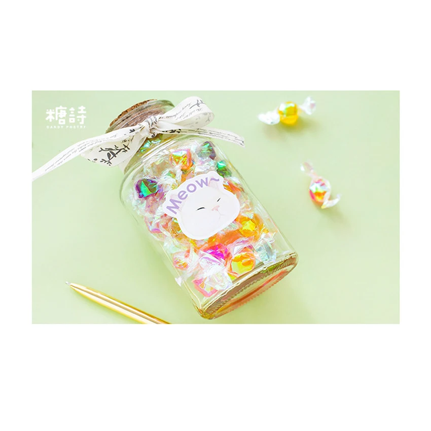 45 шт./упак. Kawaii Cat стикер мешок бумажная этикетка стикер s Декоративные Стикеры для скрапбукинга пакет DIY прекрасные подарки для детей