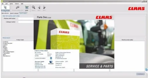 Запчасти для Claas Doc 2 1-2017 сельского хозяйства с лицензией установки на многих ПК |