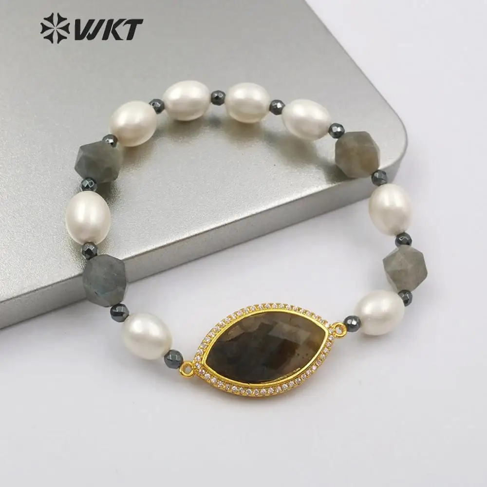 Женский браслет из камня с бусинами|Браслеты шармами| |