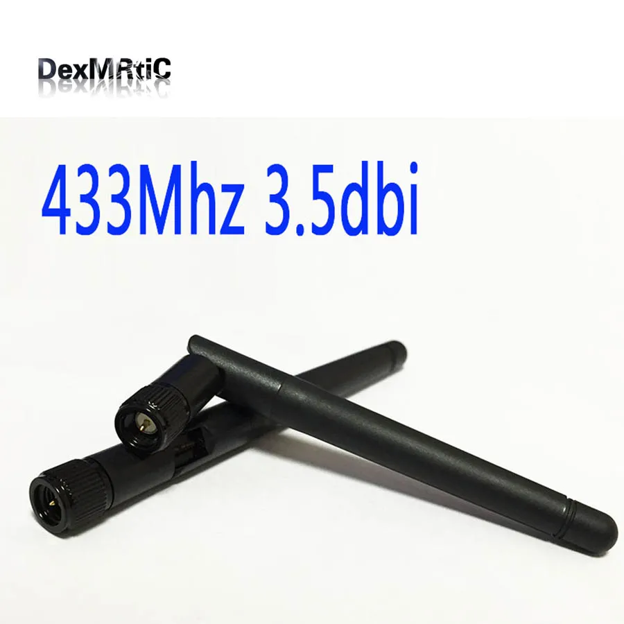 433 МГц Антенна 3.5dbi антенна с беспроводным модулем OMNI SMA Мужская Складная радио