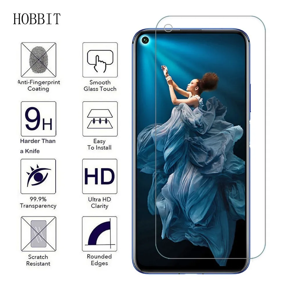 2 упаковки 0 3 мм 2.5D для Huawei Honor 20 Pro противоударное 9H закаленное стекло HD защитная