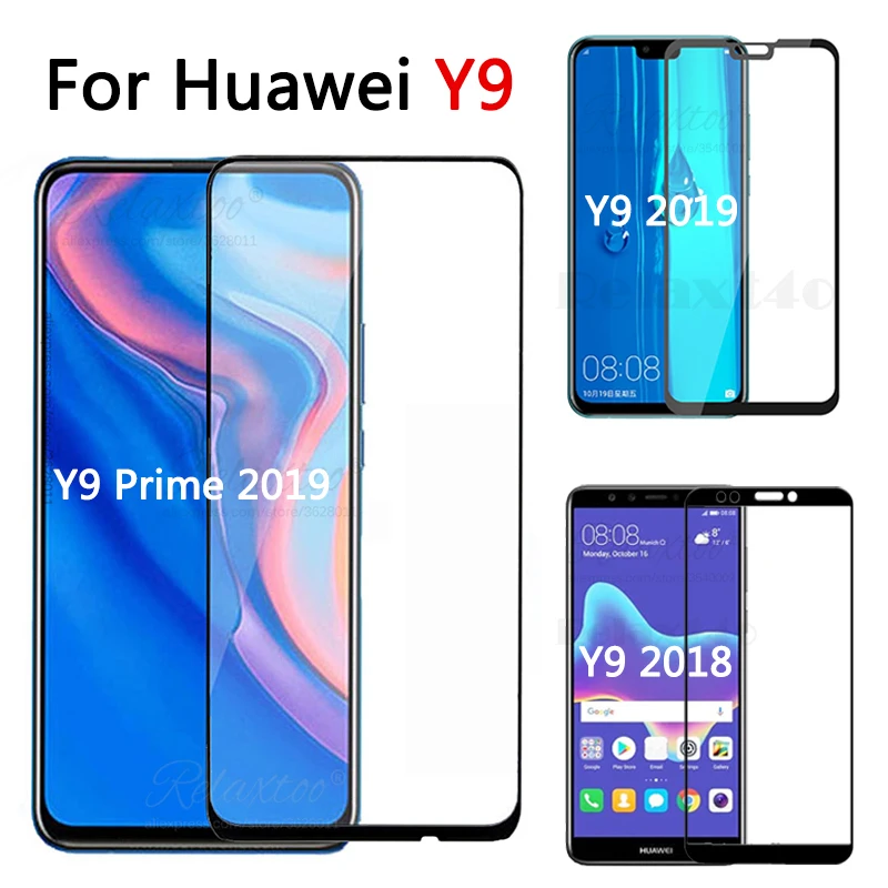 Полное покрытие защитное закаленное стекло на huawei Y9 prime 2019 протектор экрана y9 2018