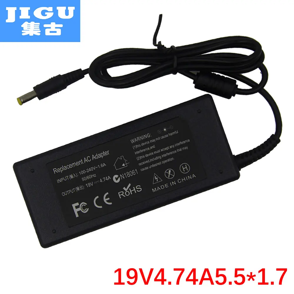 Адаптер для ноутбука JIGU 19 в 5 a 1 7*4710 мм 90 Вт Acer Aspire 4720G 4730 4910 492AC 4741G E642G|19v 4.74a|laptop