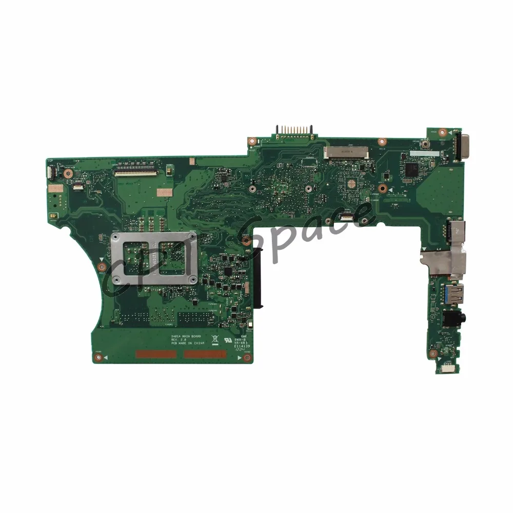 REV: 2,0 HM76 PGA989 X301A X401A X501A материнская плата для ноутбука ASUS X301A X401A X501A ноутбук DDR3 тест