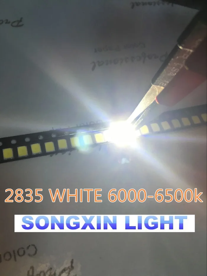 500 шт. 22 24 лм холодный белый/теплый белый/холодный белый 2835 SMD LED 0 2 вт яркий